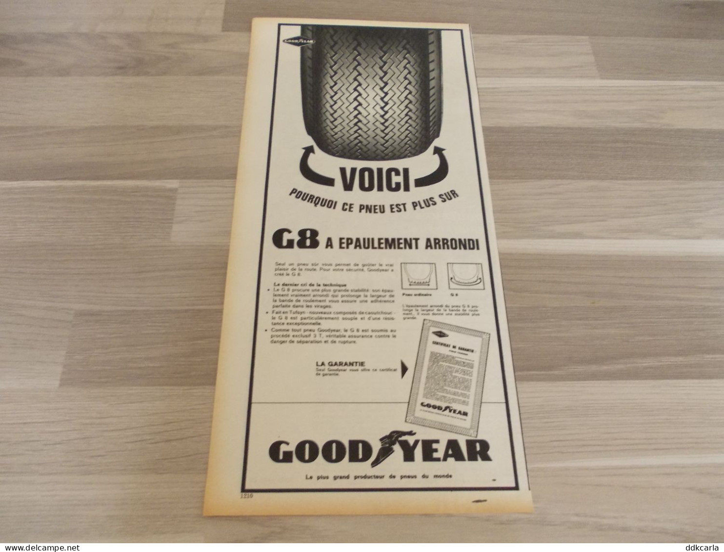 Reclame Advertentie Uit Oud Tijdschrift 1963 - Goodyear Le Plus Grand Producteur De Pneus Du Monde - Publicités