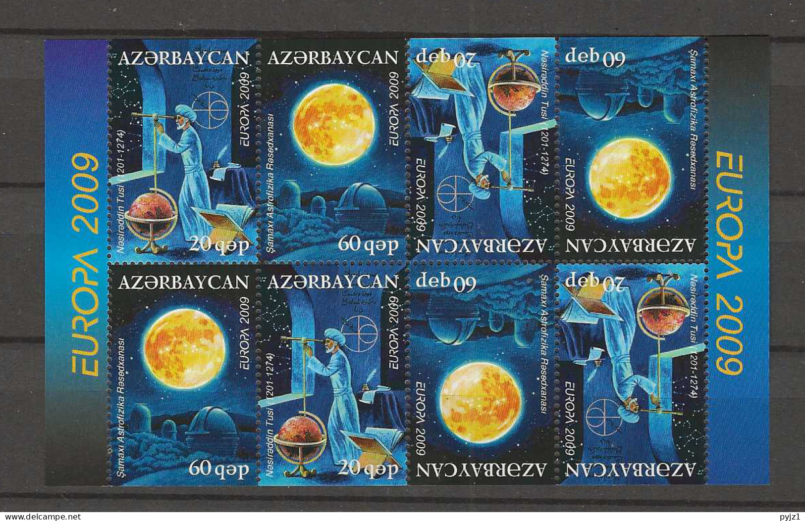 2009 MNH Cept Aserbeidschan Booklet Pane - 2009