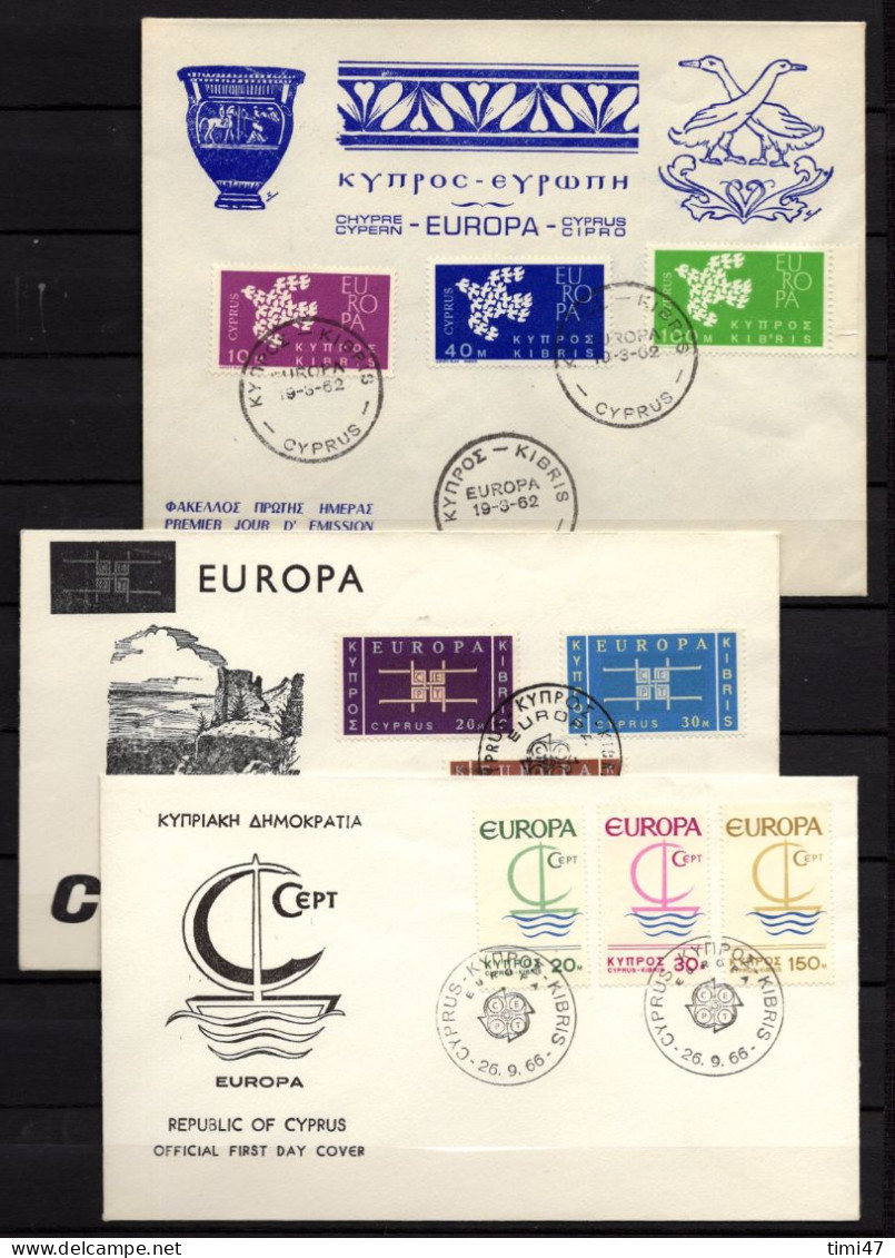 R673  /  CHYPRES 1962-1974 6 FDC  Michel Entre N° 197-411 - Cartas