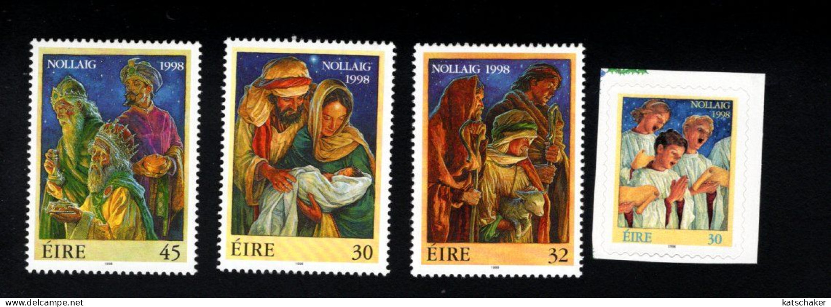 1987477951 1998 SCOTT 1157 1160 (XX) POSTFRIS MINT NEVER HINGED - CHRISTMAS - Nuovi