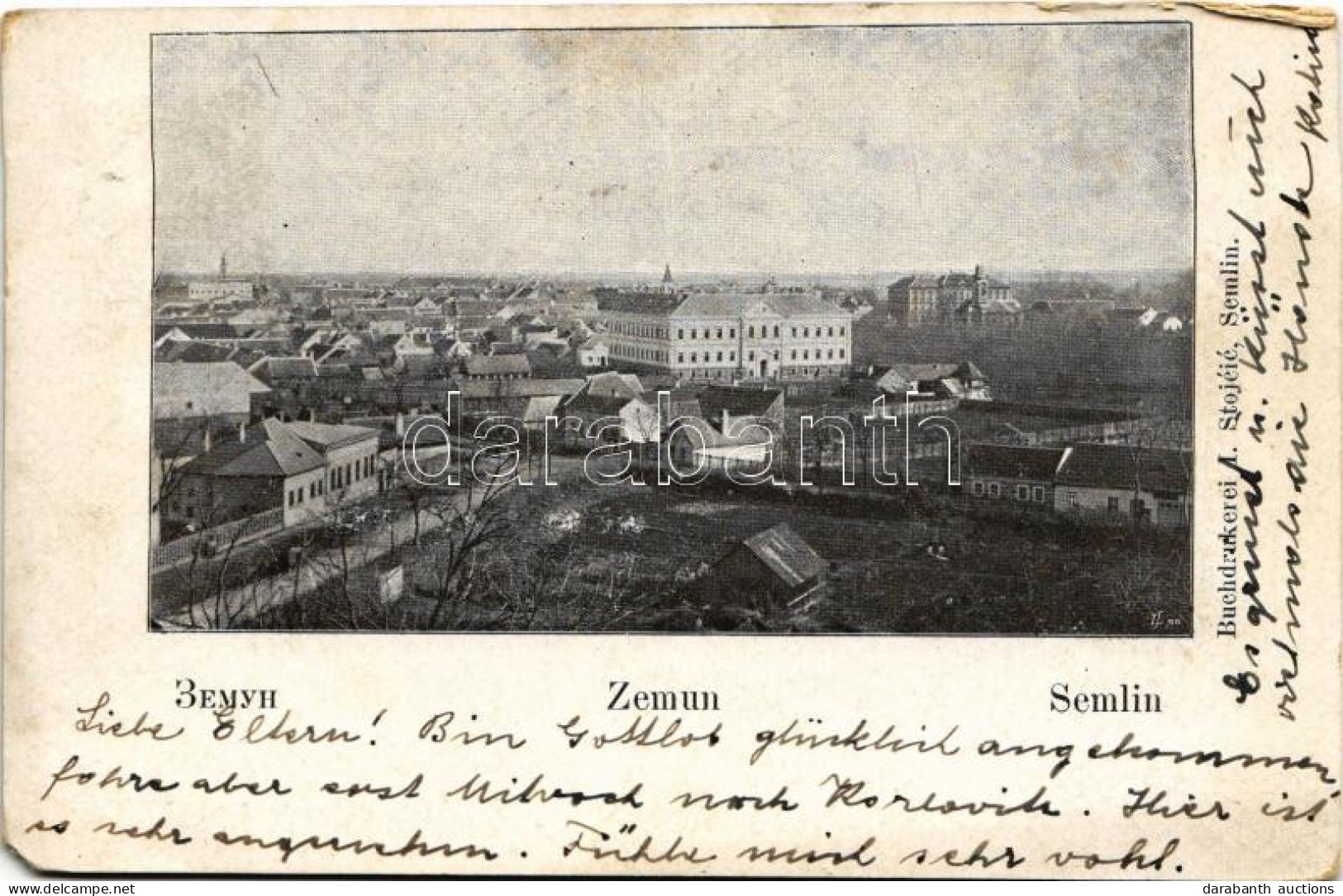 T3 1905 Zimony, Semlin, Zemun; Látkép / General View (EK) - Ohne Zuordnung