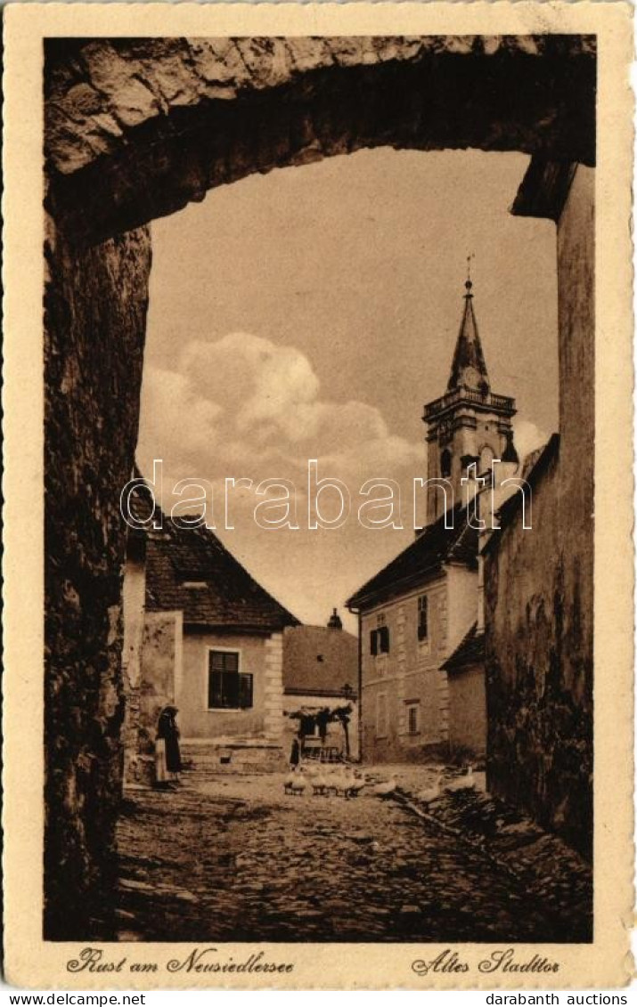 T2/T3 1925 Ruszt, Rust Am Neusiedlersee; Altes Stadttor / Régi Városkapu / Old City Gate (EK) - Ohne Zuordnung