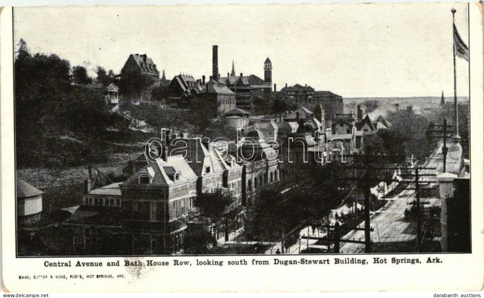 ** T2 Hot Springs, Arkansas; Central Avenue And Bath House Row, Looking From Dugan-Stewart Building - Ohne Zuordnung