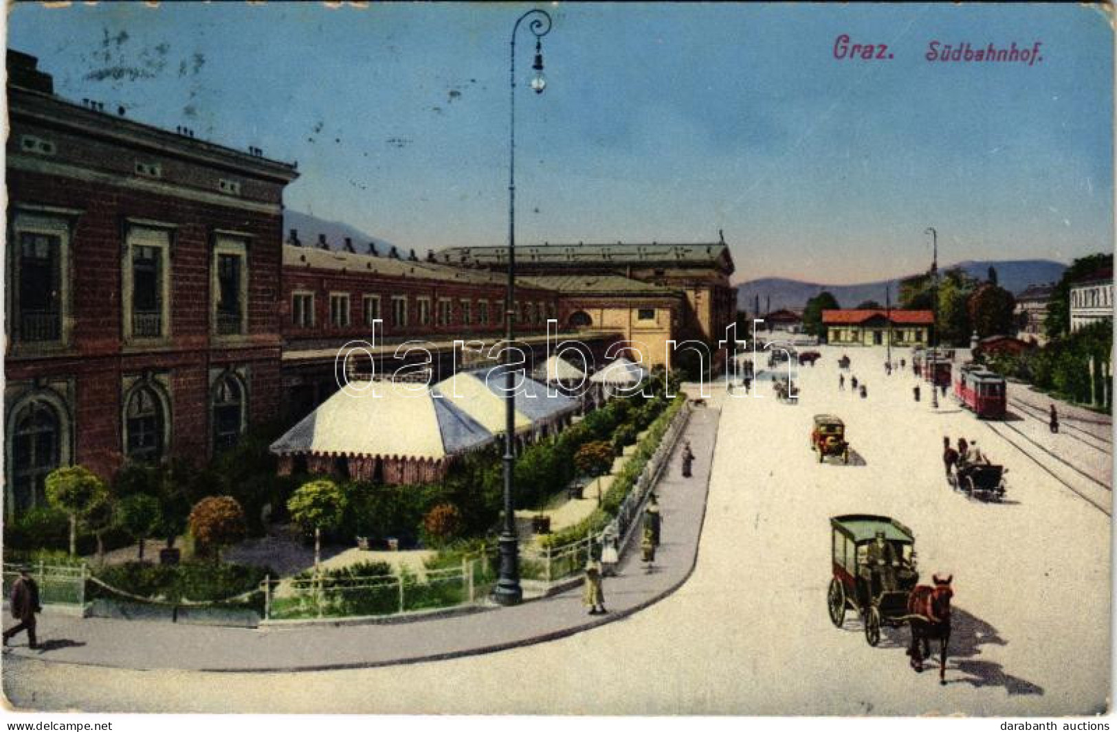 T2/T3 1915 Graz (Steiermark), Südbahnhof / Railway Station, Tram (EK) - Zonder Classificatie