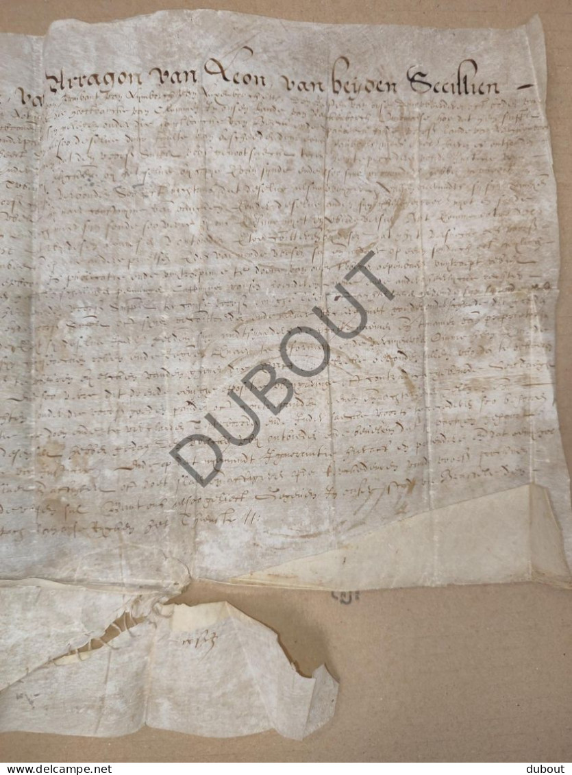 Nederland: Klimmen/Valkenburg/Beek/Spaubeek - Manuscript Perkament 1630 Betreft Familie Jan Heuts/Huts (V3030) - Manuscrits