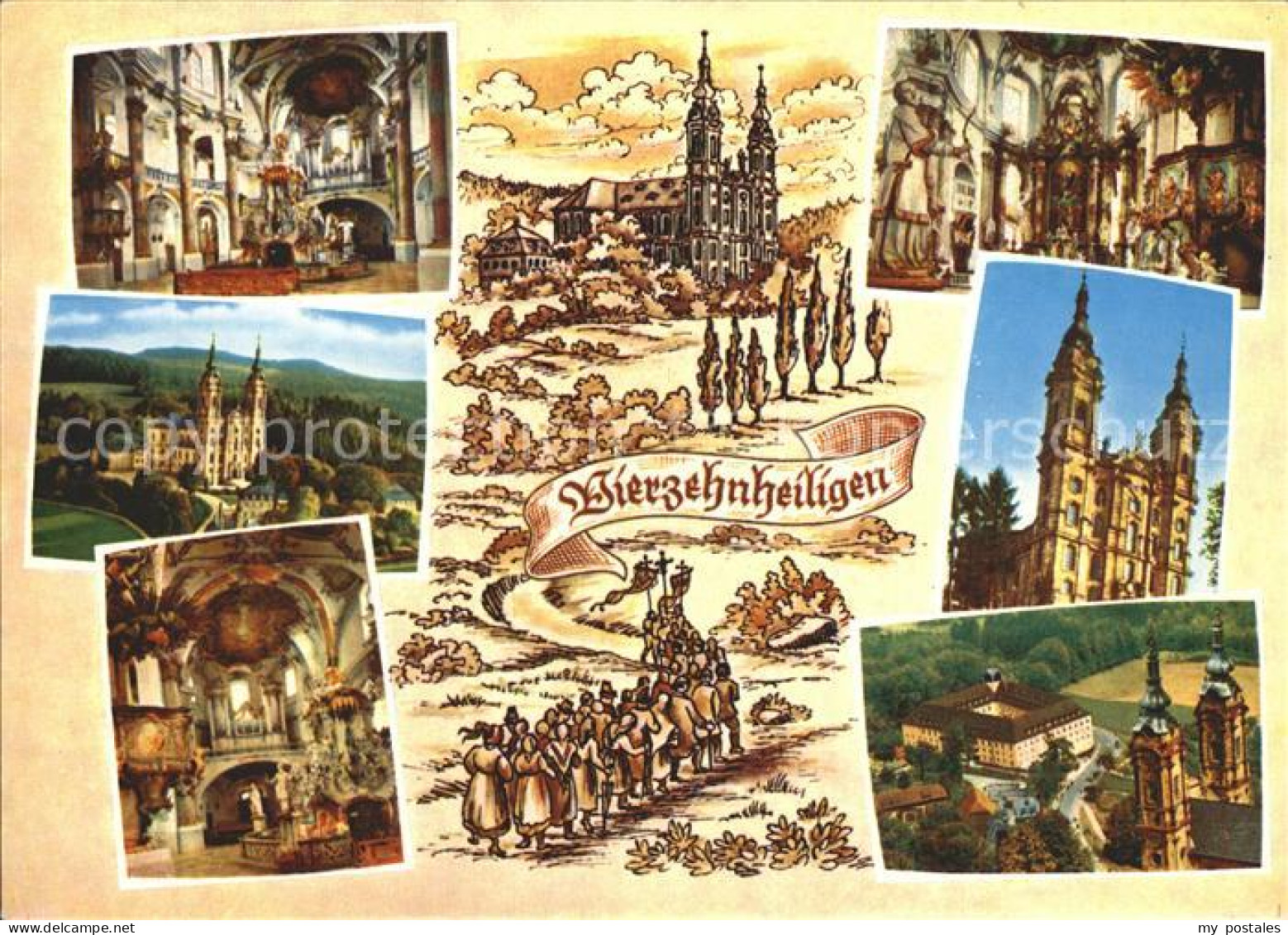 72323747 Vierzehnheiligen Wallfahrtskirche Basilika Vierzehnheiligen - Staffelstein