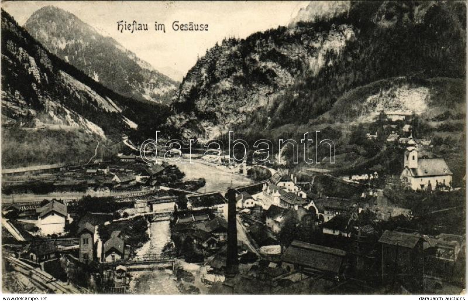 T2/T3 1905 Hieflau (Steiermark), General View, Bridge (EK) - Ohne Zuordnung