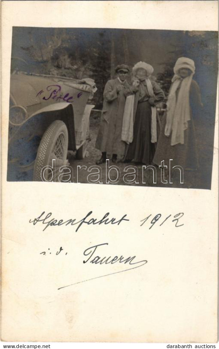 * T2/T3 1912 Hohe Tauern, Alpenfahrt I. D. Tauern / Automobile. Photo (fl) - Ohne Zuordnung