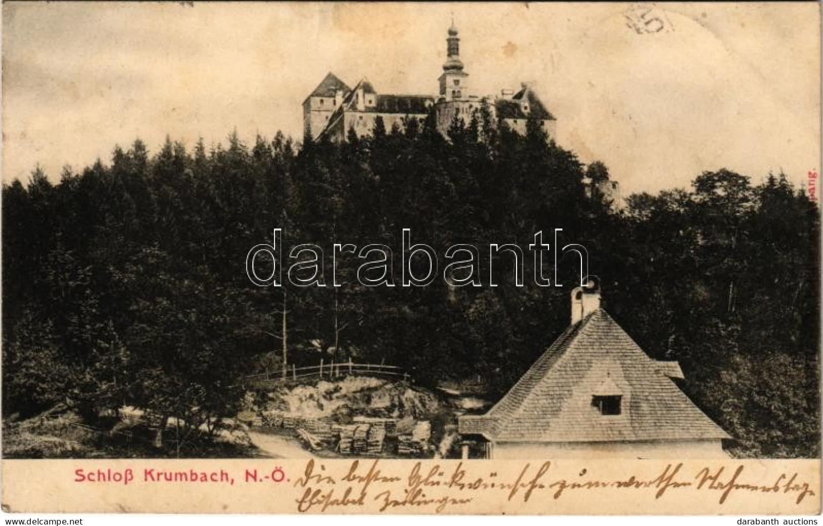 T2/T3 1905 Krumbach, Schloß Krumbach / Castle (fl) - Zonder Classificatie