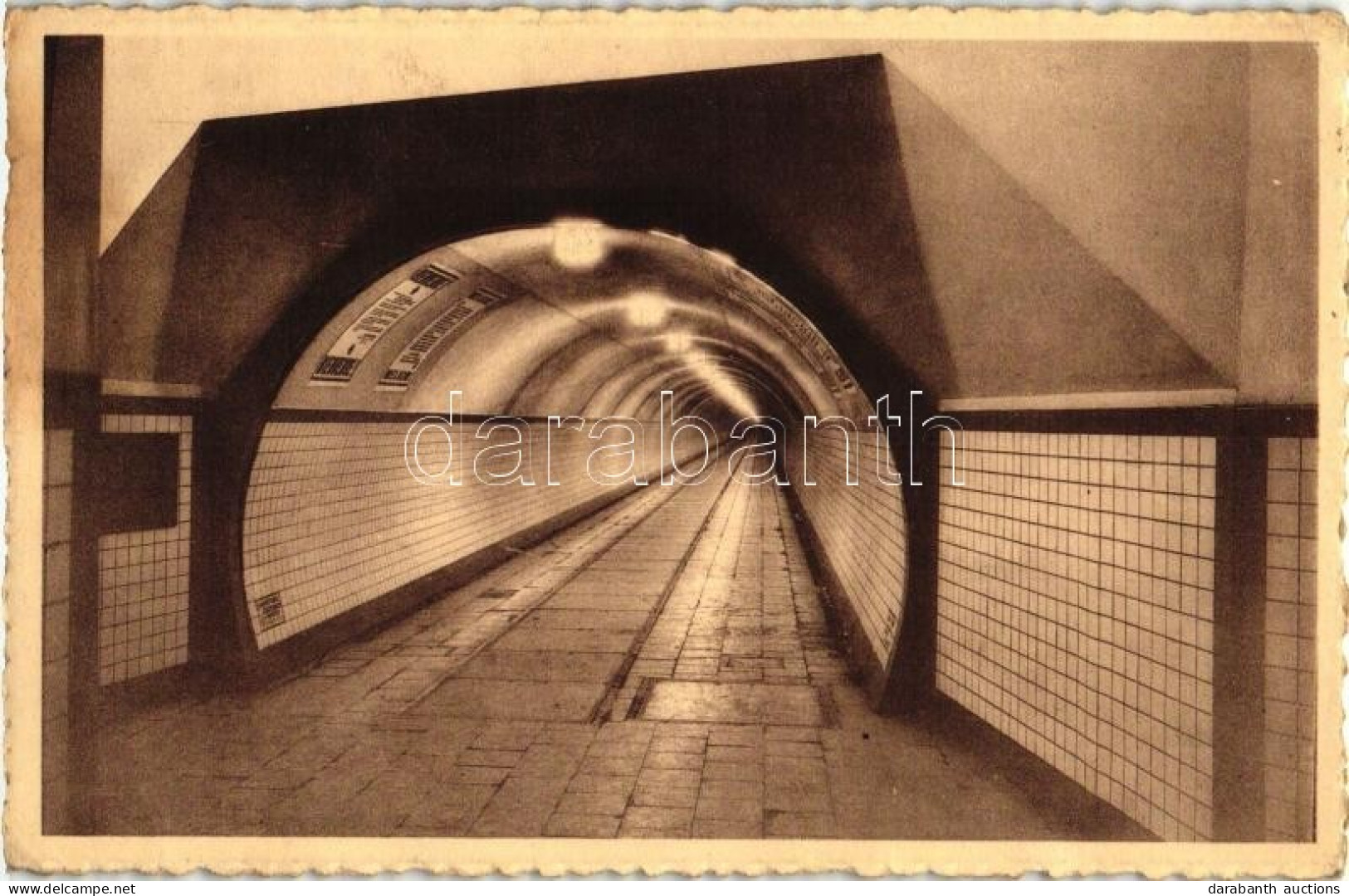 ** T2/T3 Antwerpen, Anvers; Pedestrian Tunnel Under The Scheldt, Interior (EK) - Non Classés