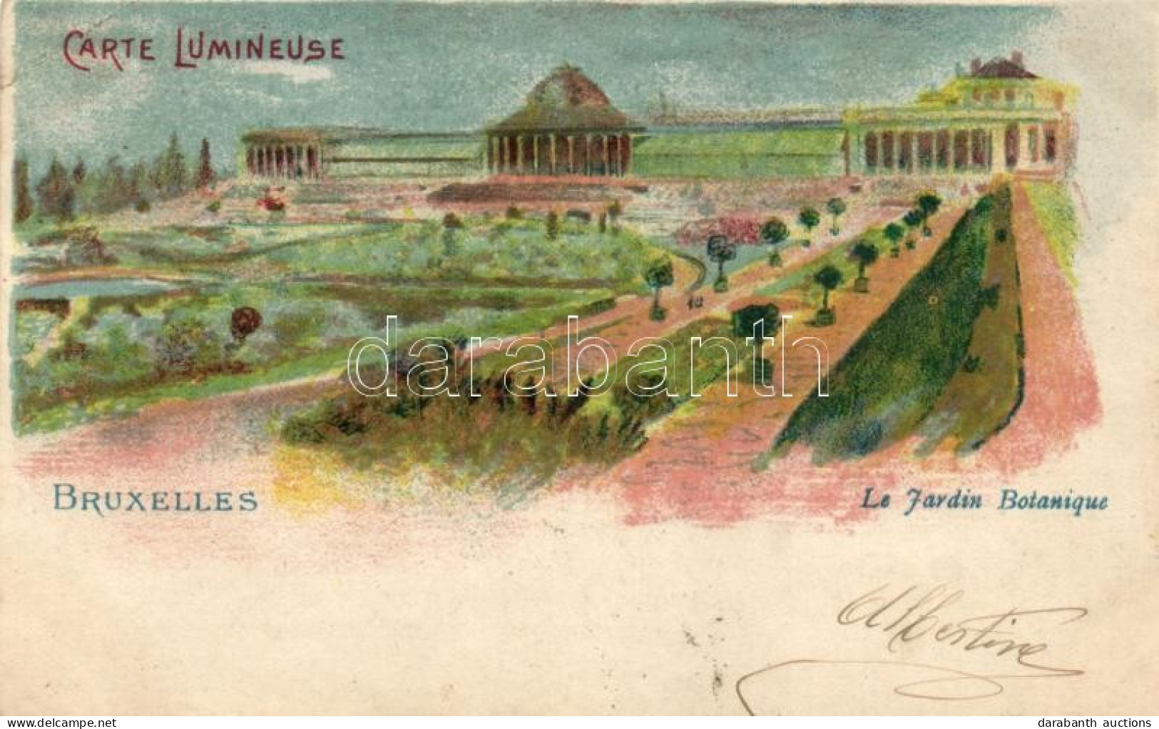 T2/T3 Brussels, Bruxelles; Le Jardin Botanique / The Botanical Garden, Hold To Light Litho (EK) - Unclassified