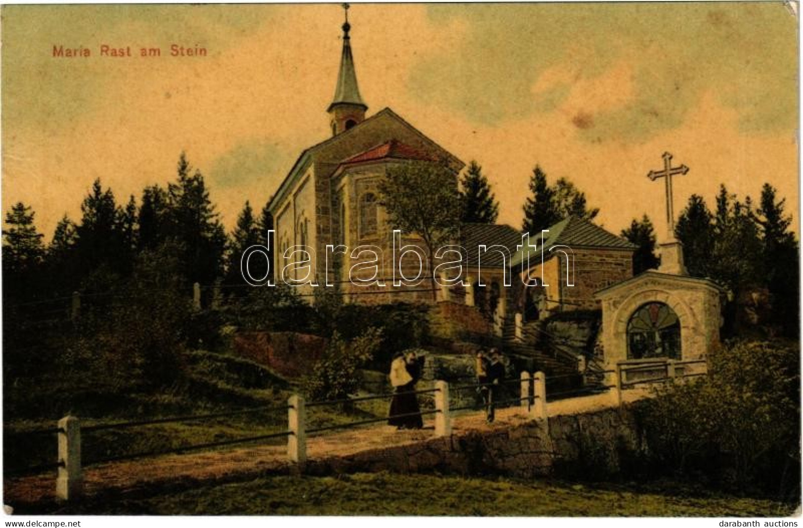 * T2/T3 1908 Maria Rast Am Stein Bei Hohenfurth (Vyssí Brod), Wallfahrtskapelle / Pilgrimage Church (Rb) - Unclassified