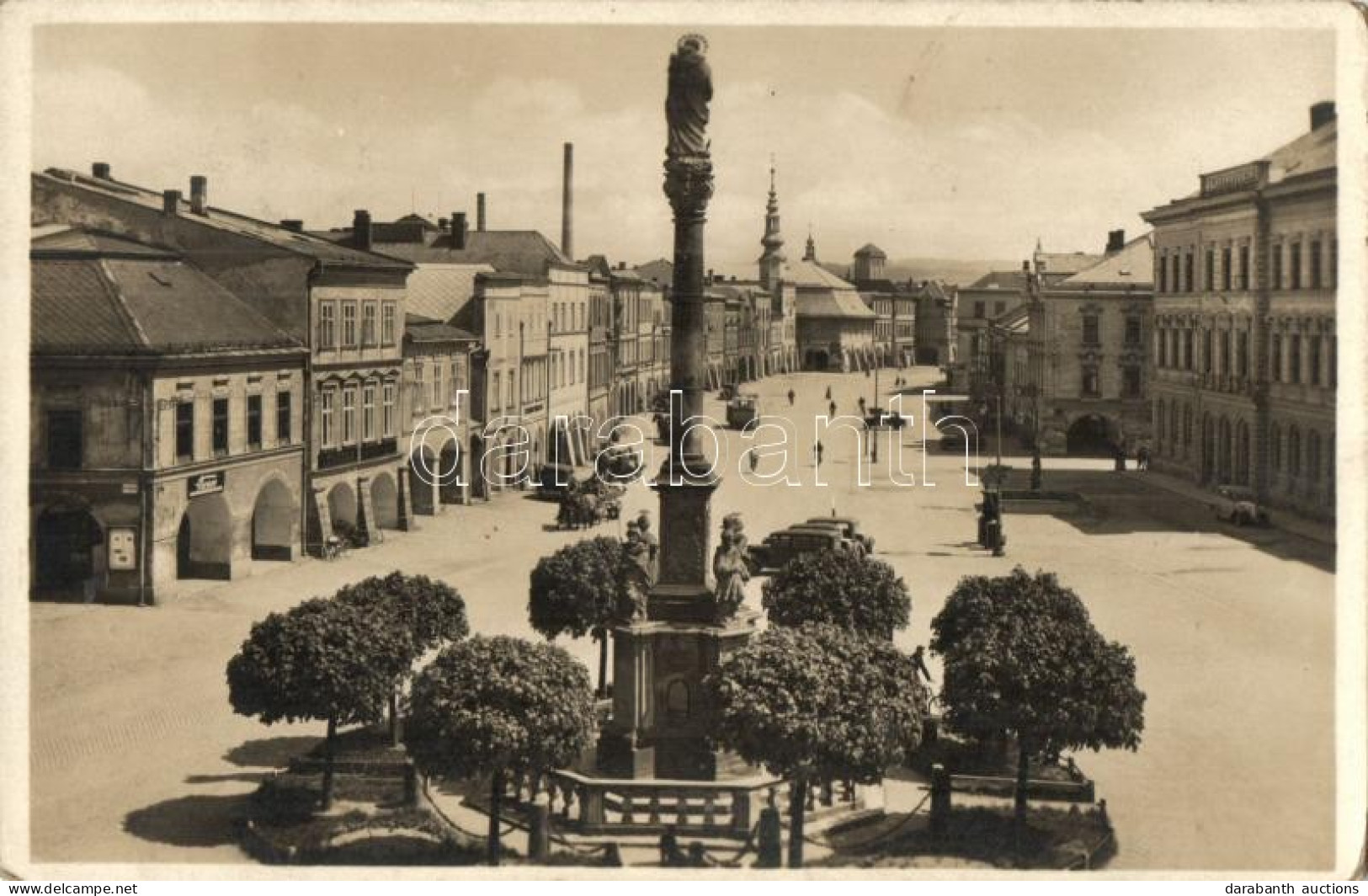 T2/T3 Svitavy, Zwittau; Stadtplatz, Lekarna / Square, Automobile, Pharmacy - Sin Clasificación