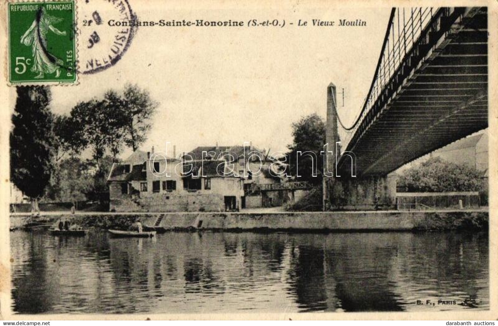 T3 Conflans-Sainte-Honorine, Vieux Moulin / Old Mill, Bridge (fa) - Non Classés