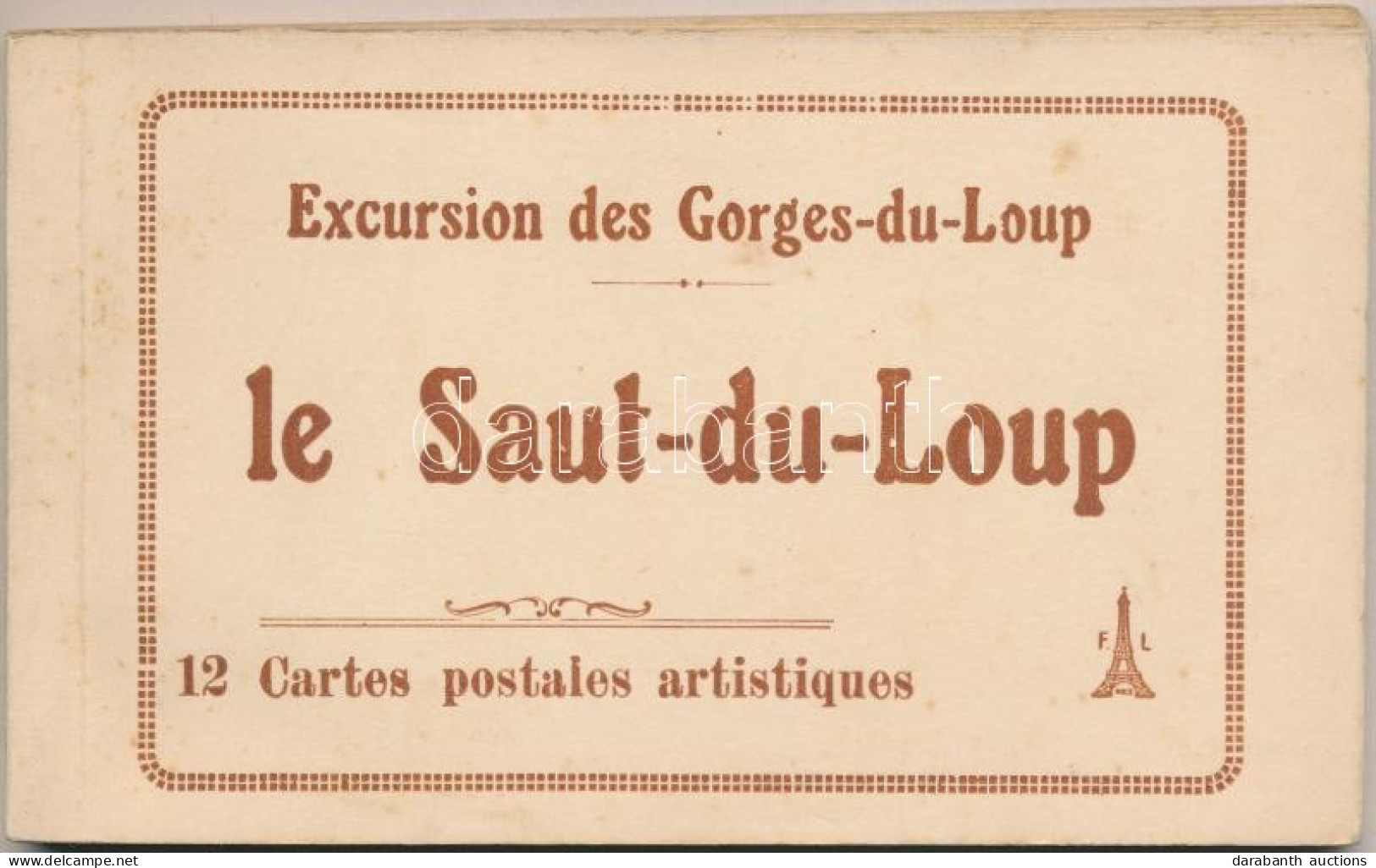 ** Gorges Du Loup, Saut Du Loup; - Postcard Booklet With 12 Old Cards - Zonder Classificatie