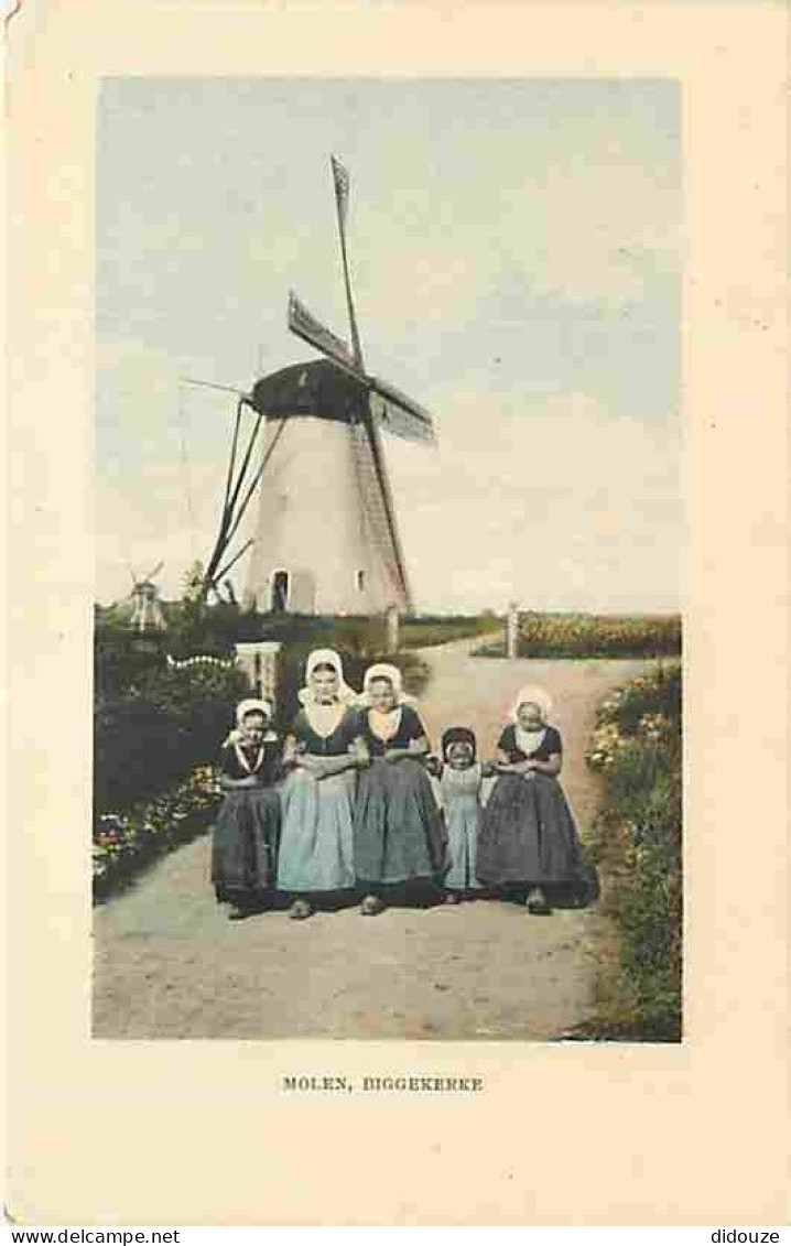 Pays Bas - Veere - Molen - Biggekerke - Animée - Colorisée - Folklore - Moulin à Vent - CPA - Voir Scans Recto-Verso - Veere