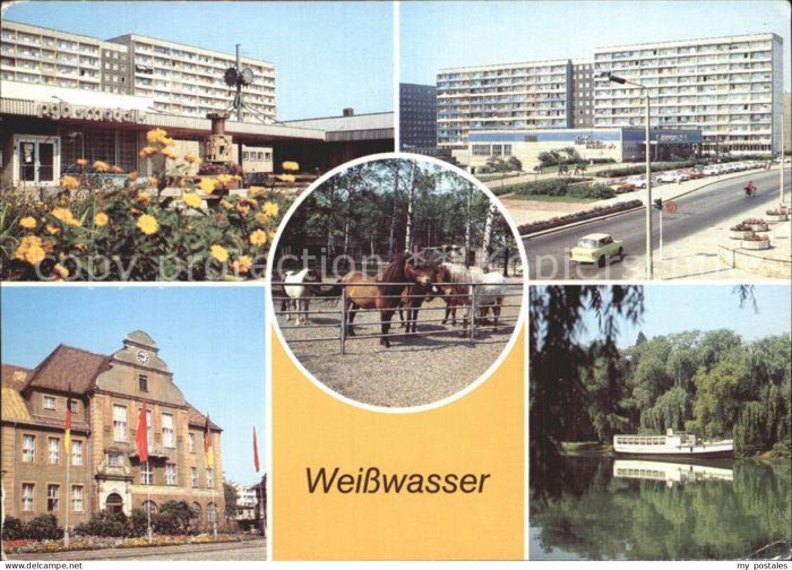 72323463 Weisswasser Oberlausitz Wohnkomplex Wasserturm Kaufhaus Magnet Tiergart - Weisswasser (Oberlausitz)