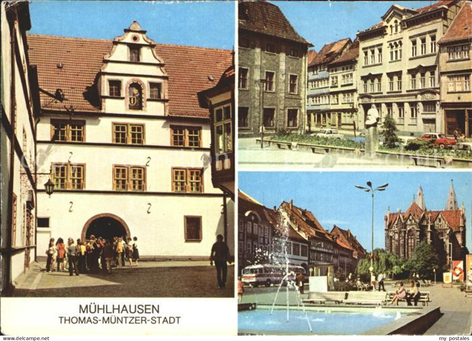 72323459 Muehlhausen Thueringen Rathaus Karl Marx Platz Wilhelm Pieck Platz Brun - Muehlhausen