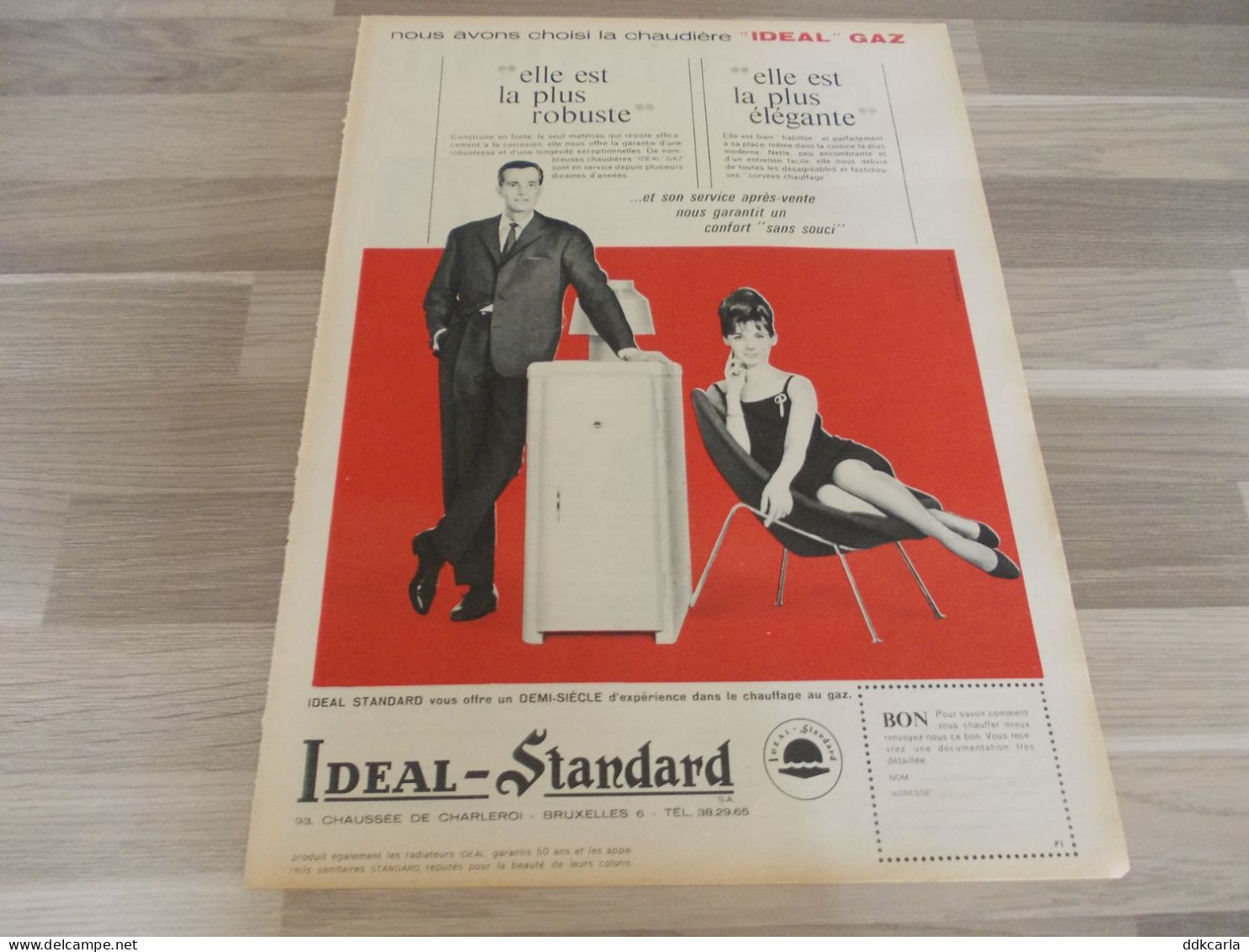 Reclame Advertentie Uit Oud Tijdschrift 1963 - Ideal-Standard Chauffage Au Gaz - Publicités