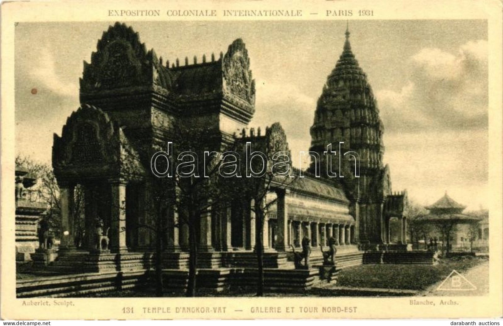 ** T1/T2 Paris, Exposition Coloniale Internationale, Temple D'Angkor Vat, Galerie Et Tour Nord-est / International Exhib - Non Classés