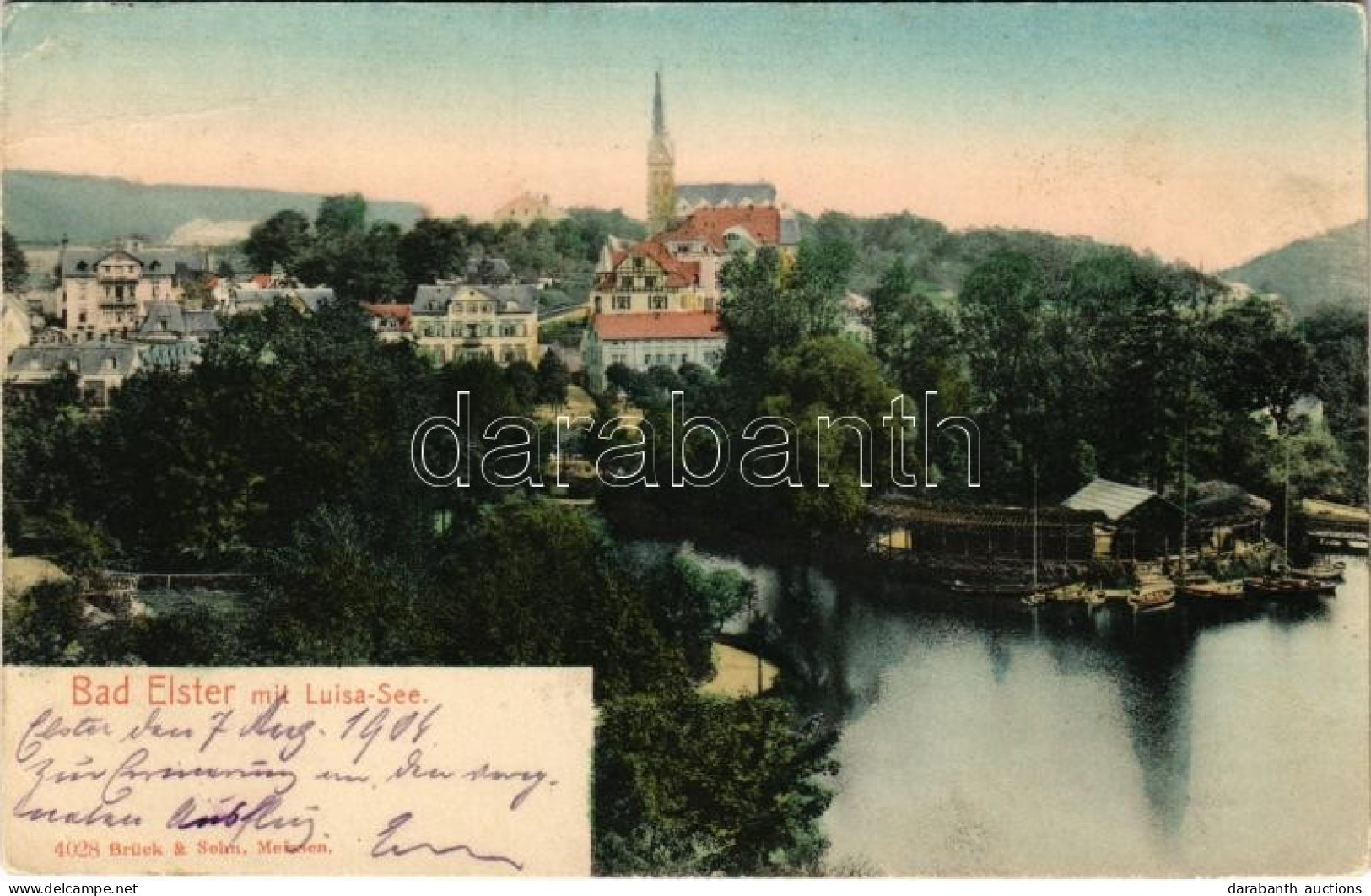 T2/T3 1904 Bad Elster, Mit Luisa-See / Lake, Rowing Boats (EK) - Ohne Zuordnung