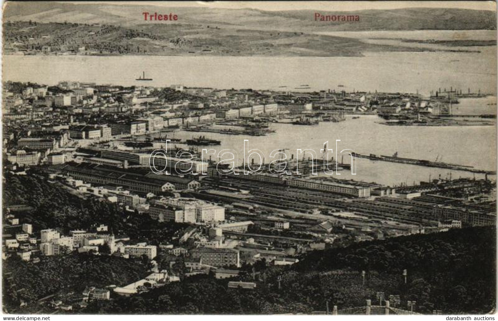 T2 1915 Trieste, Trieszt; Panorama, Port - Ohne Zuordnung