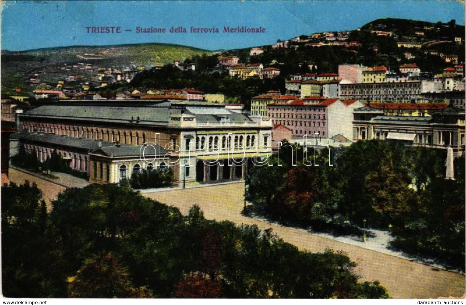 T3 1915 Trieste, Trieszt; Stazione Della Ferrovia Meridionale / Railway Station (EB) - Unclassified