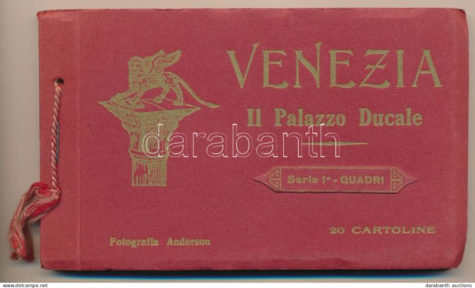 ** T2/T3 Venezia, Venice; Il Palazzo Ducale. Serie 1a - Quadri. Fotografia Anderson. 20 Cartoline / Italian Postcard Boo - Unclassified