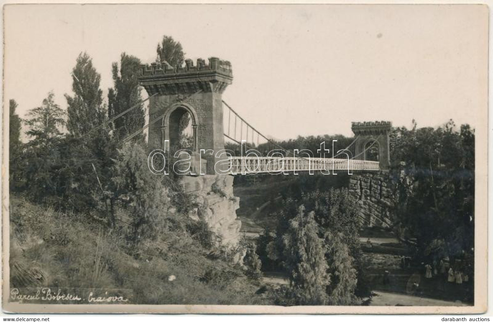 * T2/T3 Craiova, Királyi; Parcul Bibescu / Bridge, Park, Photo - Non Classés