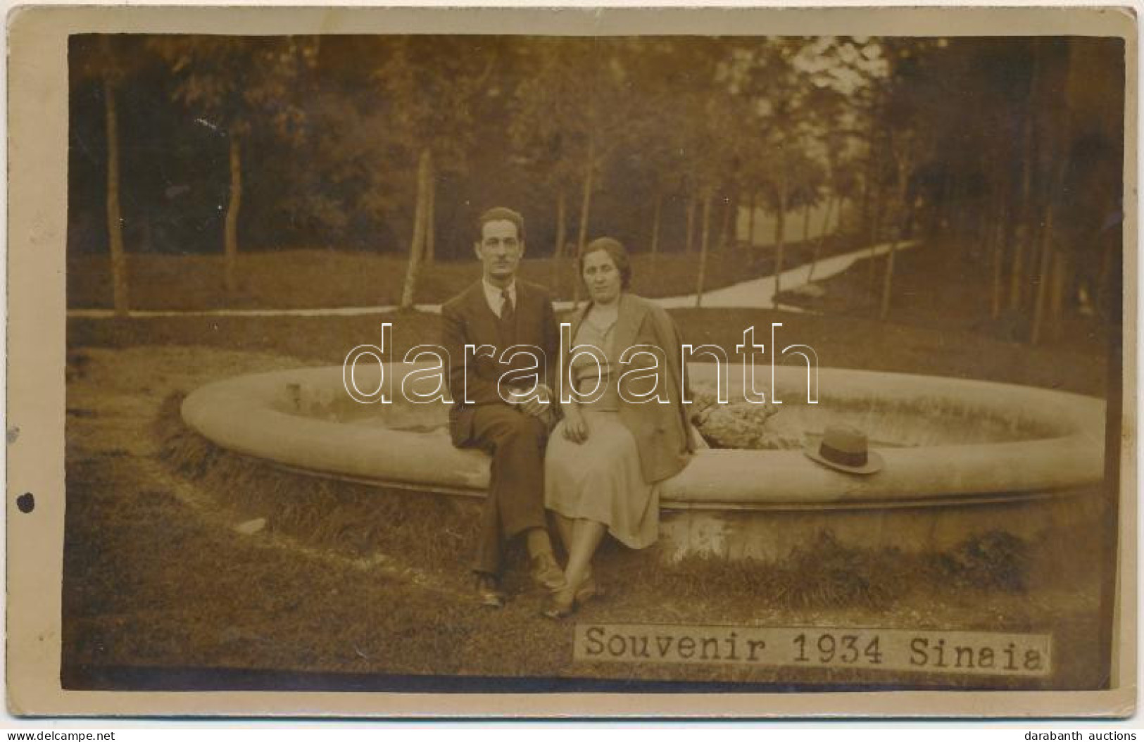 * T2/T3 1934 Sinaia, Castle Park. Photo (fl) - Ohne Zuordnung