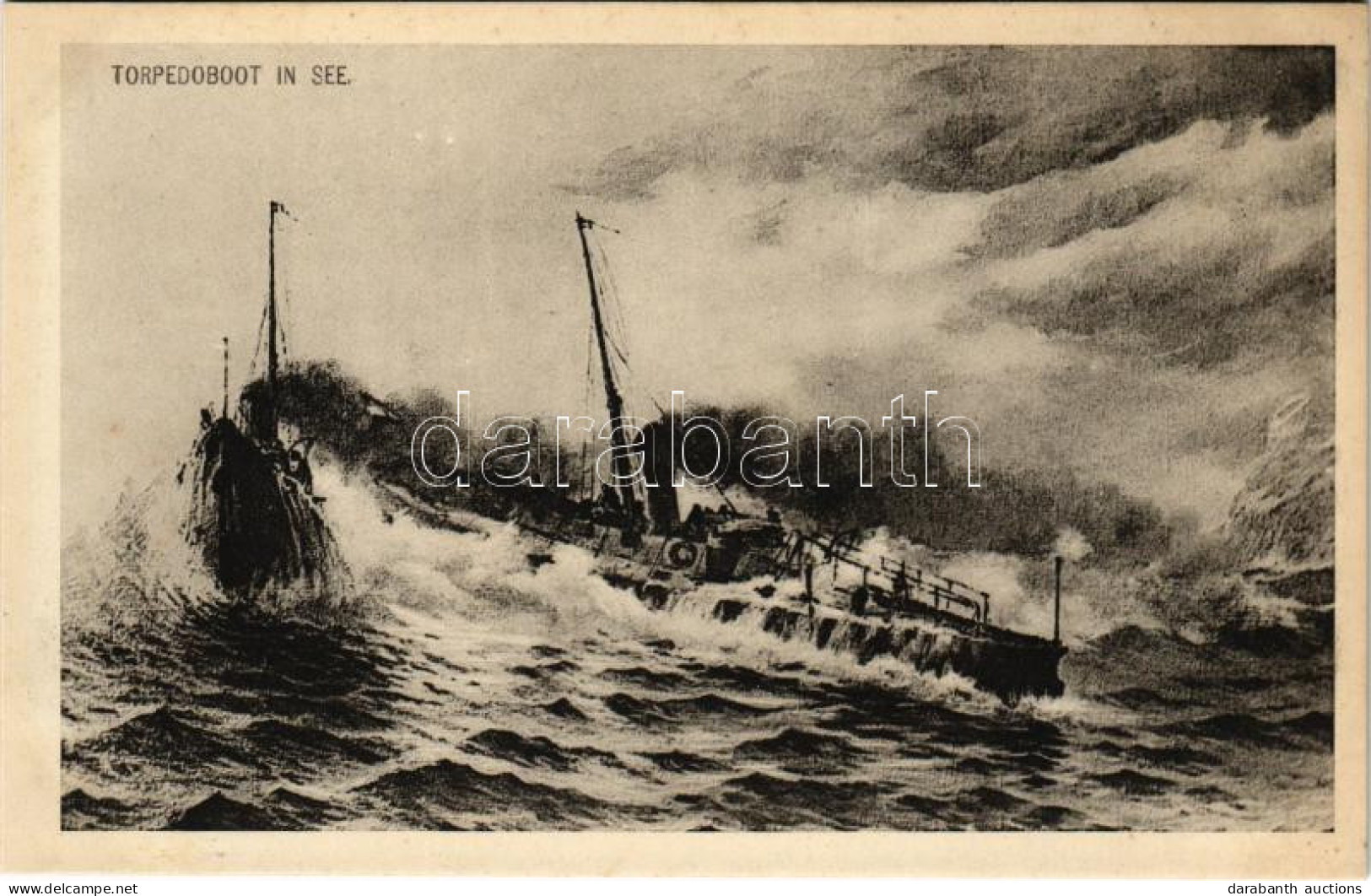 ** T2 Torpedoboot In See / WWI Austro-Hungarian Navy, K.u.K. Kriegsmarine Art Postcard, Torpedo Boat. Phot. A. Beer, Ver - Unclassified