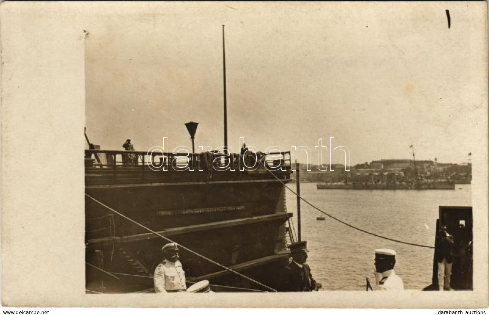 ** T2 1917 SMS NOVARA Cs. és Kir. Haditengerészet Helgoland-osztályú Gyorscirkáló Fedélzete IV. Károly és Maximilian Nje - Non Classés