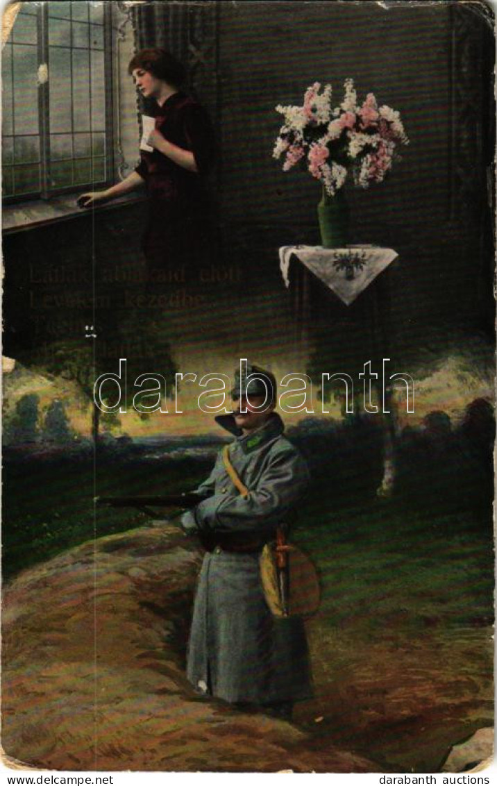 T3 1915 Látlak Ablakaid Előtt... / WWI Austro-Hungarian K.u.K. Military Art Postcard. L&P 5648. (kopott Sarkak / Worn Co - Ohne Zuordnung