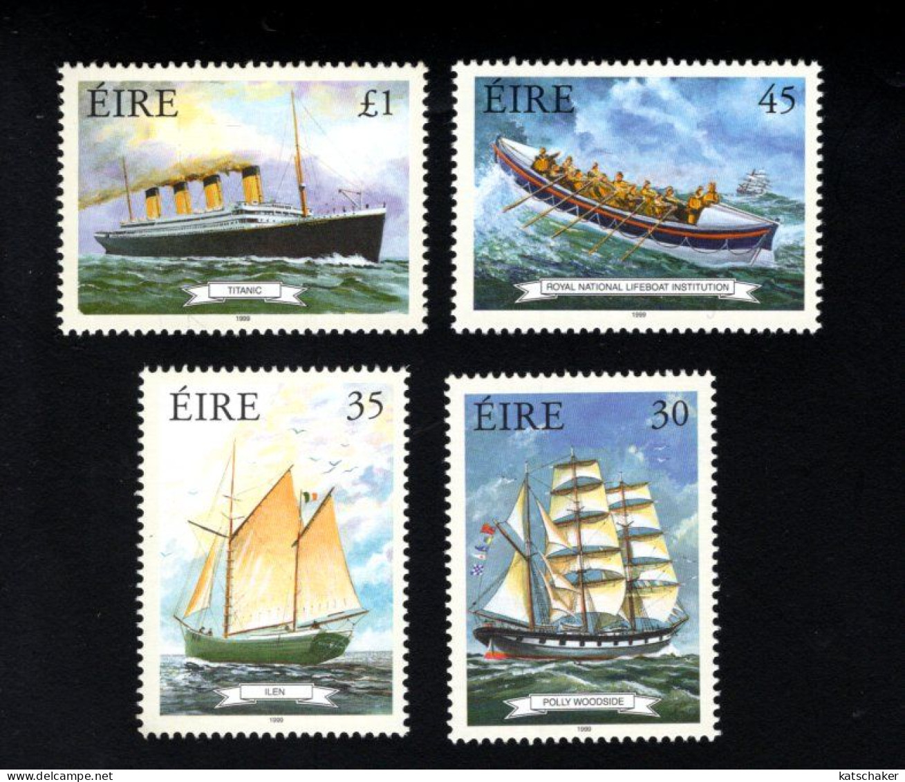 1987488676 1999 SCOTT 1169 1172 (XX) POSTFRIS MINT NEVER HINGED - MARITIME HERITAGE - SHIPS - Unused Stamps