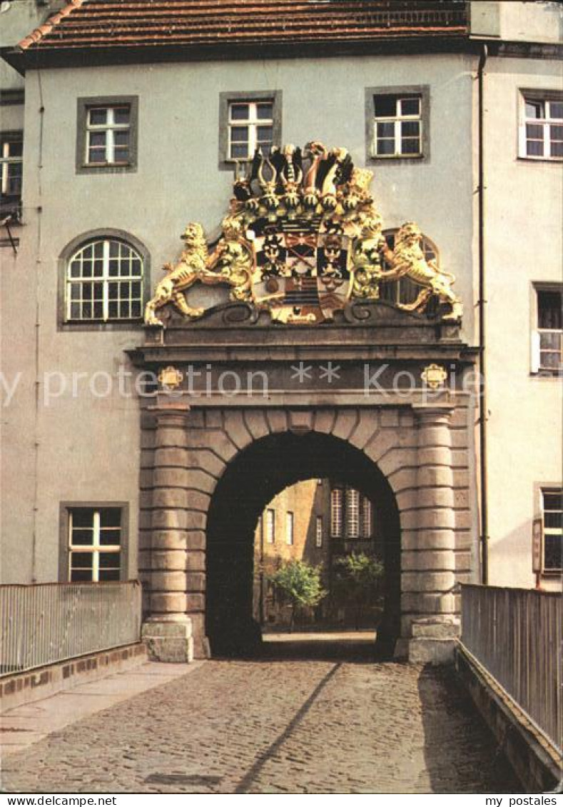 72323033 Torgau Schlosseingang Mit Wappen Torgau - Torgau