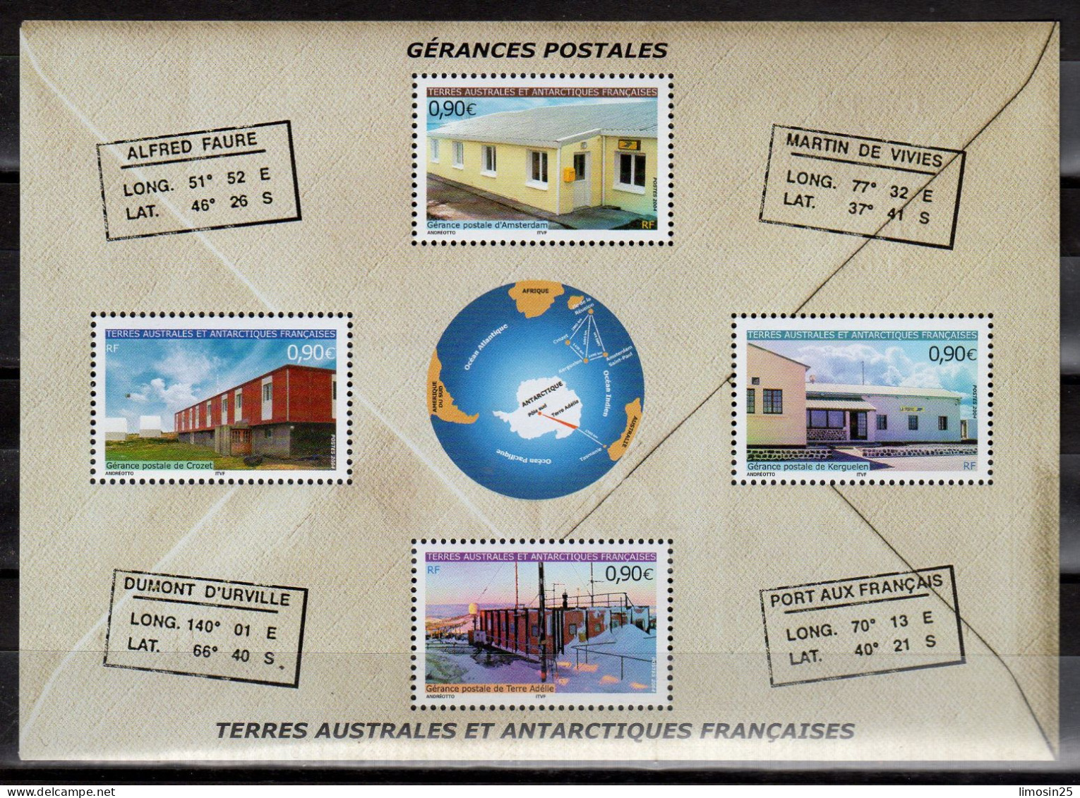 Les Agences Postales - 2004 - Hojas Bloque