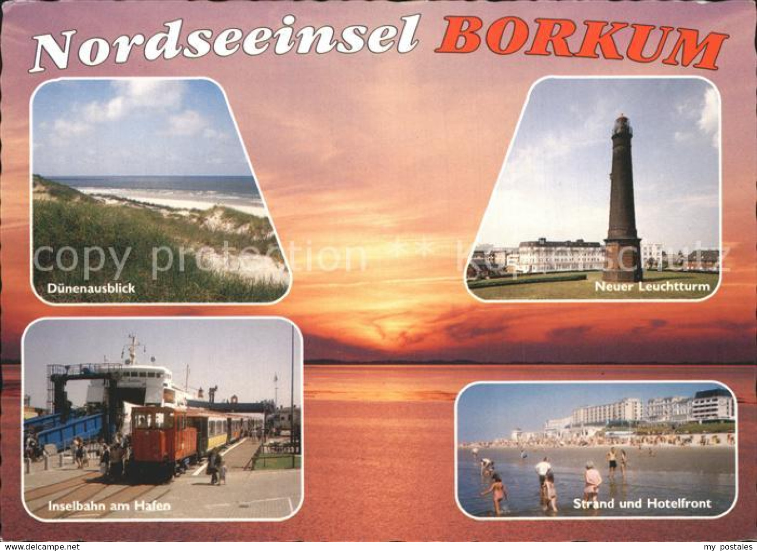 72323016 Borkum Nordseebad Leuchtturm Strand Hafen Borkum - Borkum