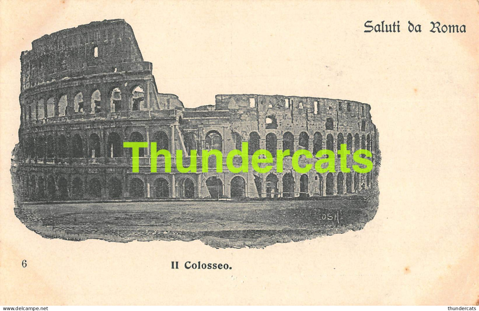 CPA SALUTI DA ROMA IL COLOSSEO - Kolosseum