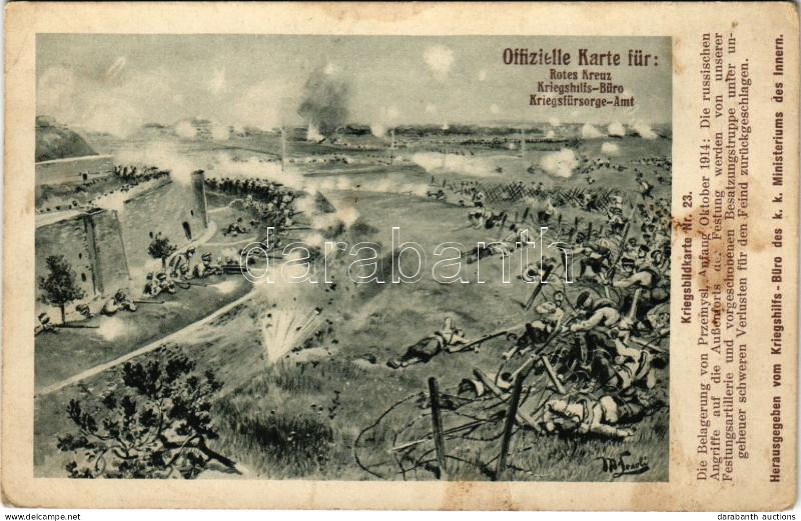 ** T3 Kriegsbildkarte Nr. 23. Die Belagerung Von Przemysl, Anfang Oktober 1914: Die Russischen Angriffe An Die Außenfort - Ohne Zuordnung