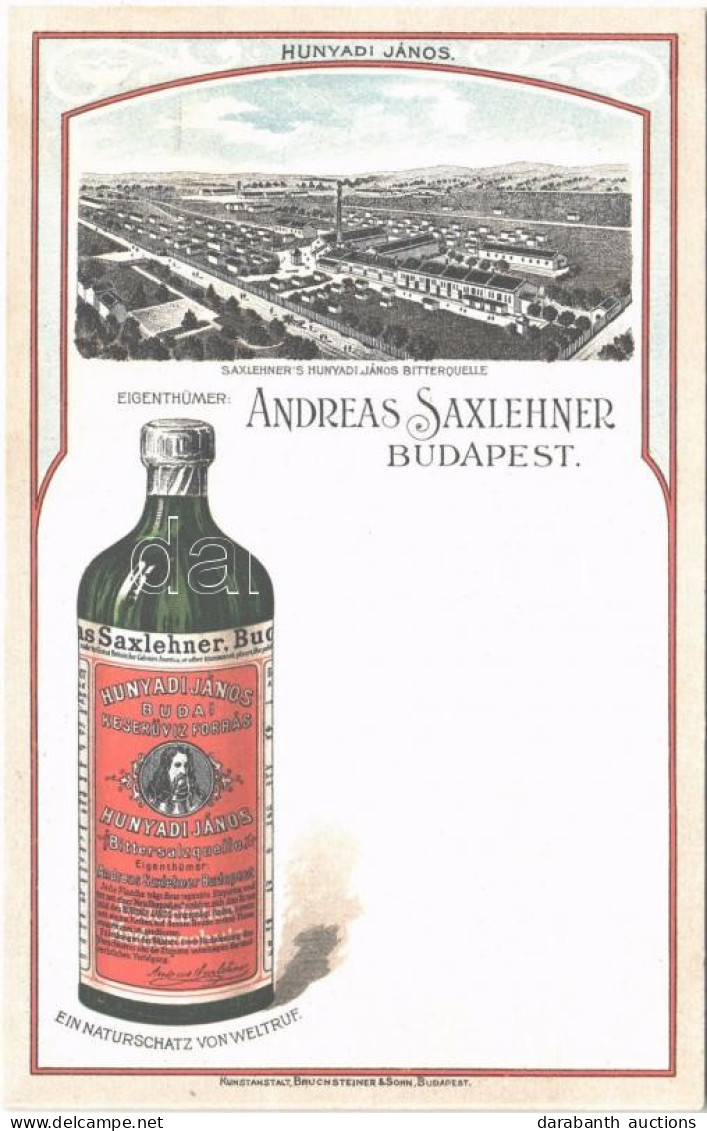 ** T2 Budapest XI. Saxlehner András Hunyadi János Keserűvíz üzeme, Reklám. A Telephely A Budai-hegység és A Tétényi-fenn - Sin Clasificación