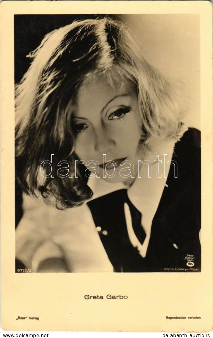 * T2/T3 Greta Garbo. Ross Verlag 6771/2. Metro-Goldwyn-Mayer (apró Szakadás / Tiny Tear) - Non Classés