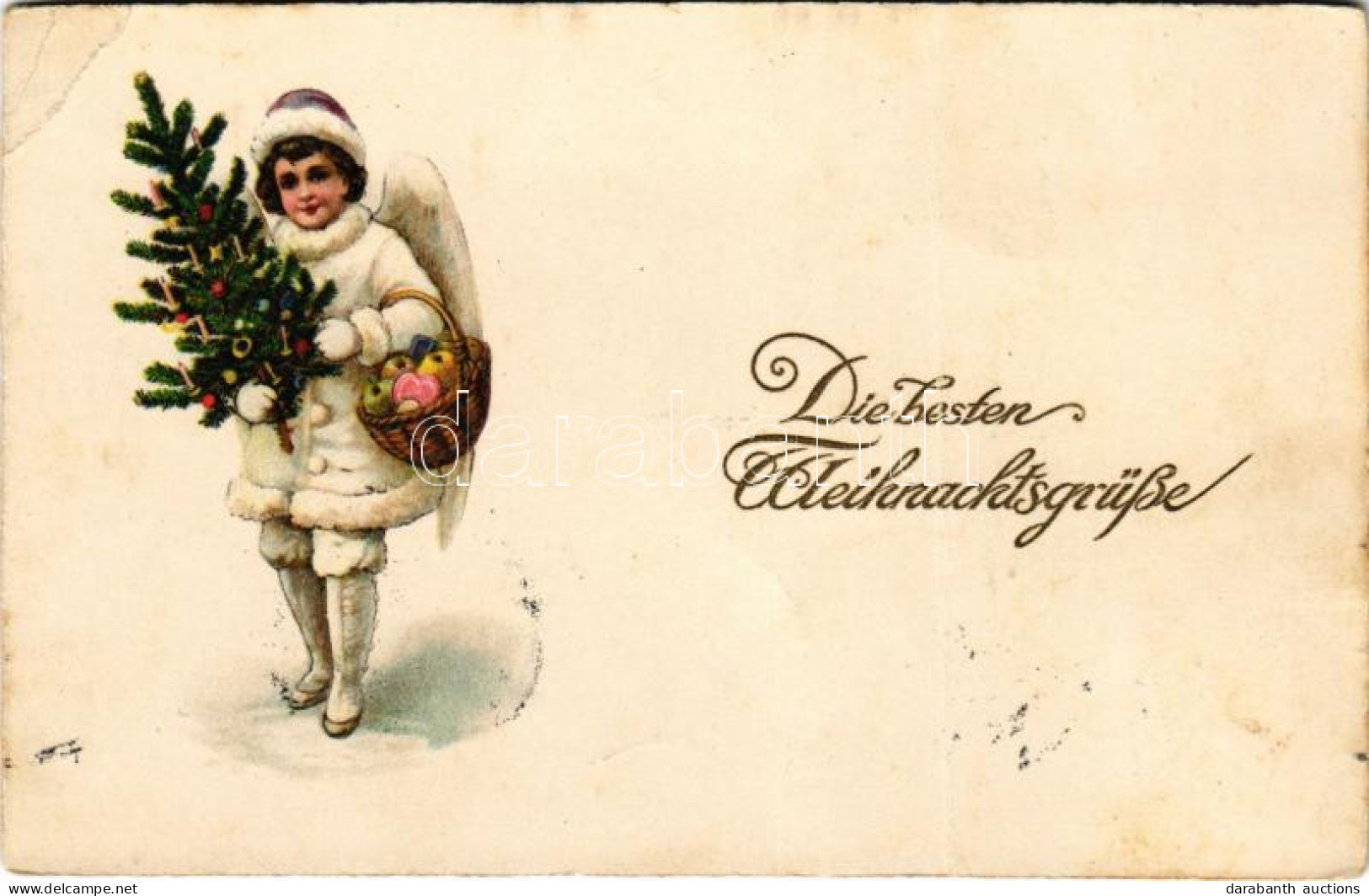 T3/T4 1925 Die Besten Weihnachtsgrüsse / Karácsonyi üdvözlet / Christmas Greeting. Erika Nr. 5844. Litho (fa) - Ohne Zuordnung