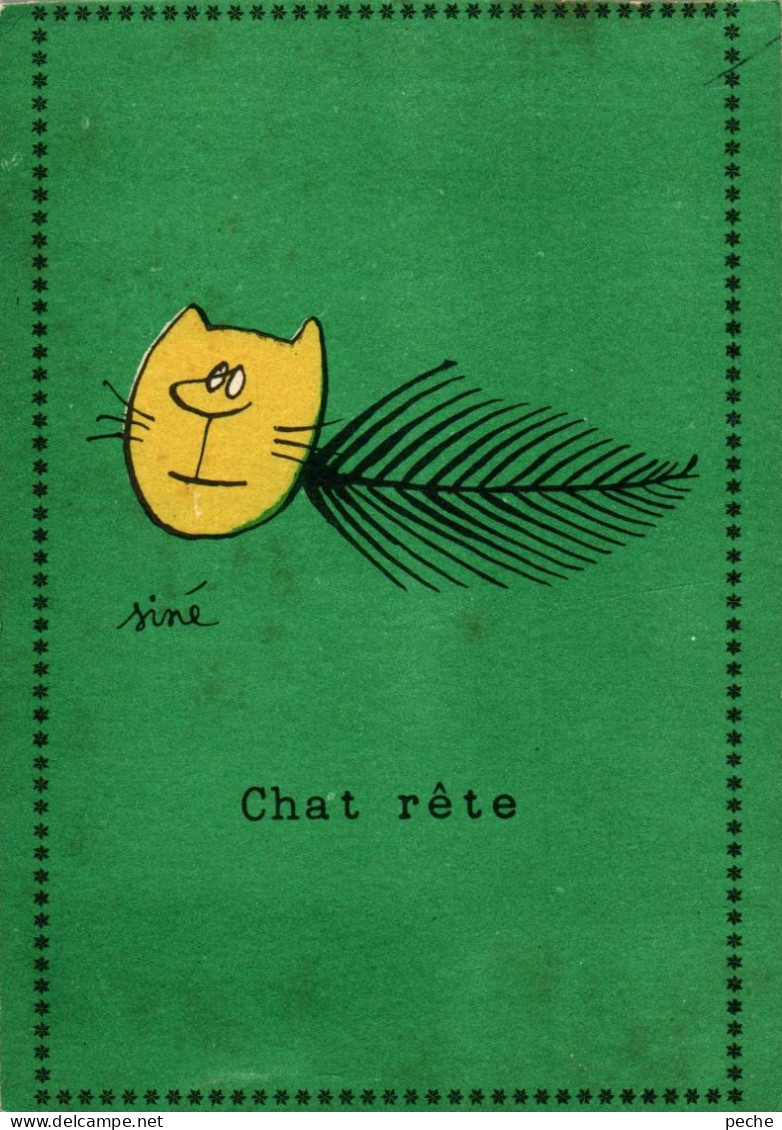N°1808 V -cpsm Illustrateur Sie -chat Rête- - Sine