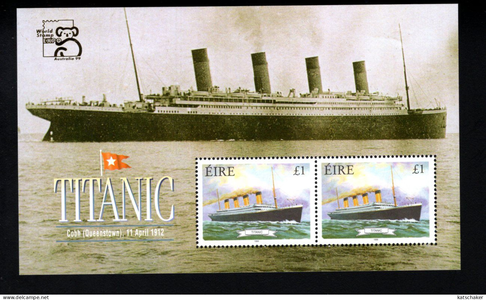 1987491172 1999 SCOTT 1172B (XX) POSTFRIS MINT NEVER HINGED - MARITIME HERITAGE - SHIPS - TITANIC - Unused Stamps