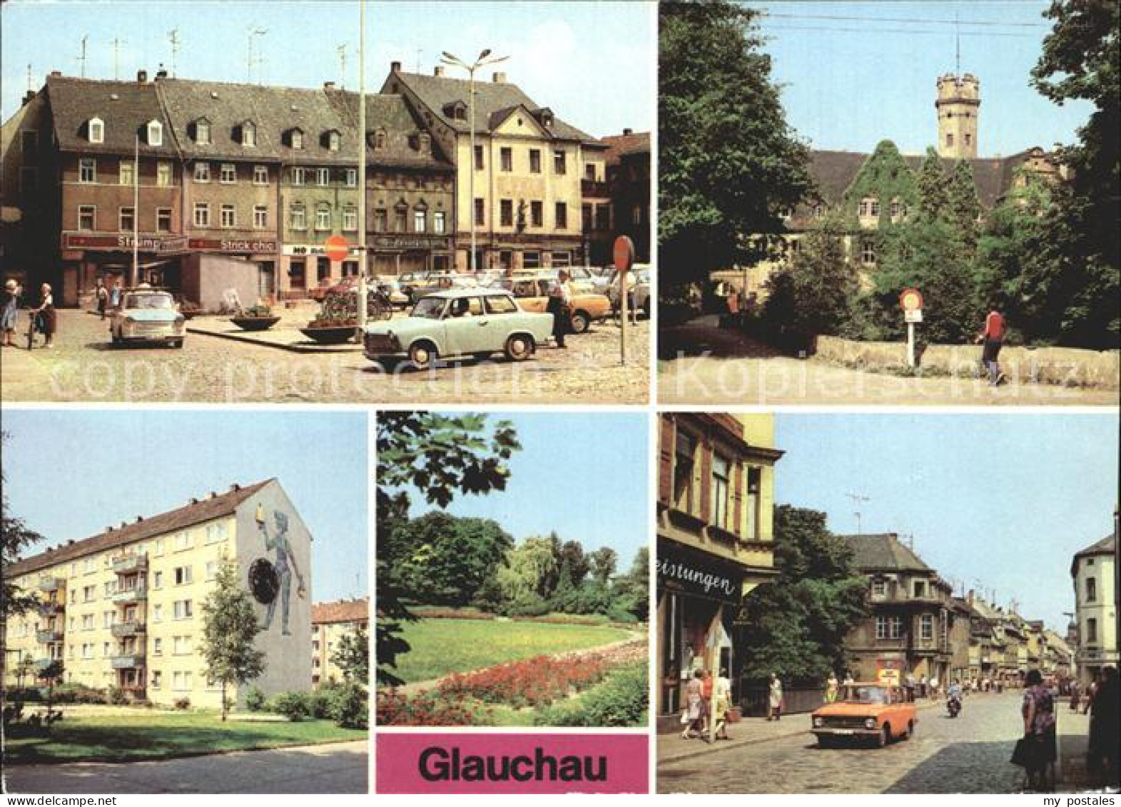 72322770 Glauchau Markt Schloss Forderglauchau Strasse Der Jugend Rosarium Dr Fr - Glauchau