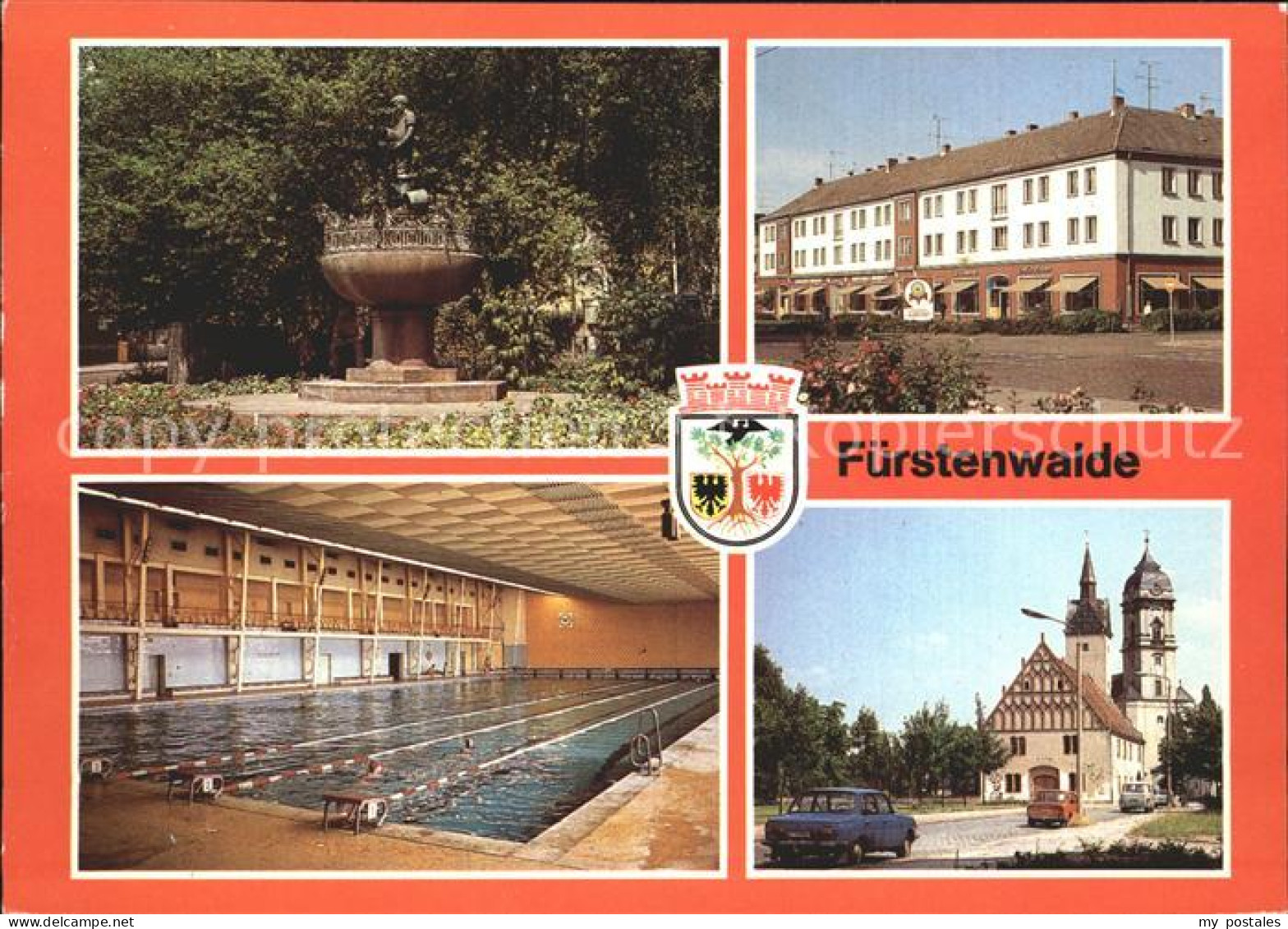 72322750 Fuerstenwalde Spree Grassnick Brunnen Muehlenstr Spree Schwimmhalle Rat - Fuerstenwalde