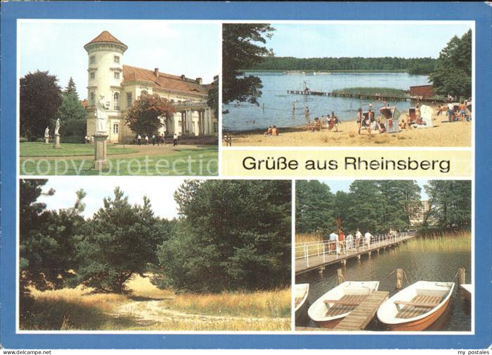 72322736 Rheinsberg Schloss Mit Seeterrasse Strandbad Grienericksee Heidelandsch - Zechlinerhütte