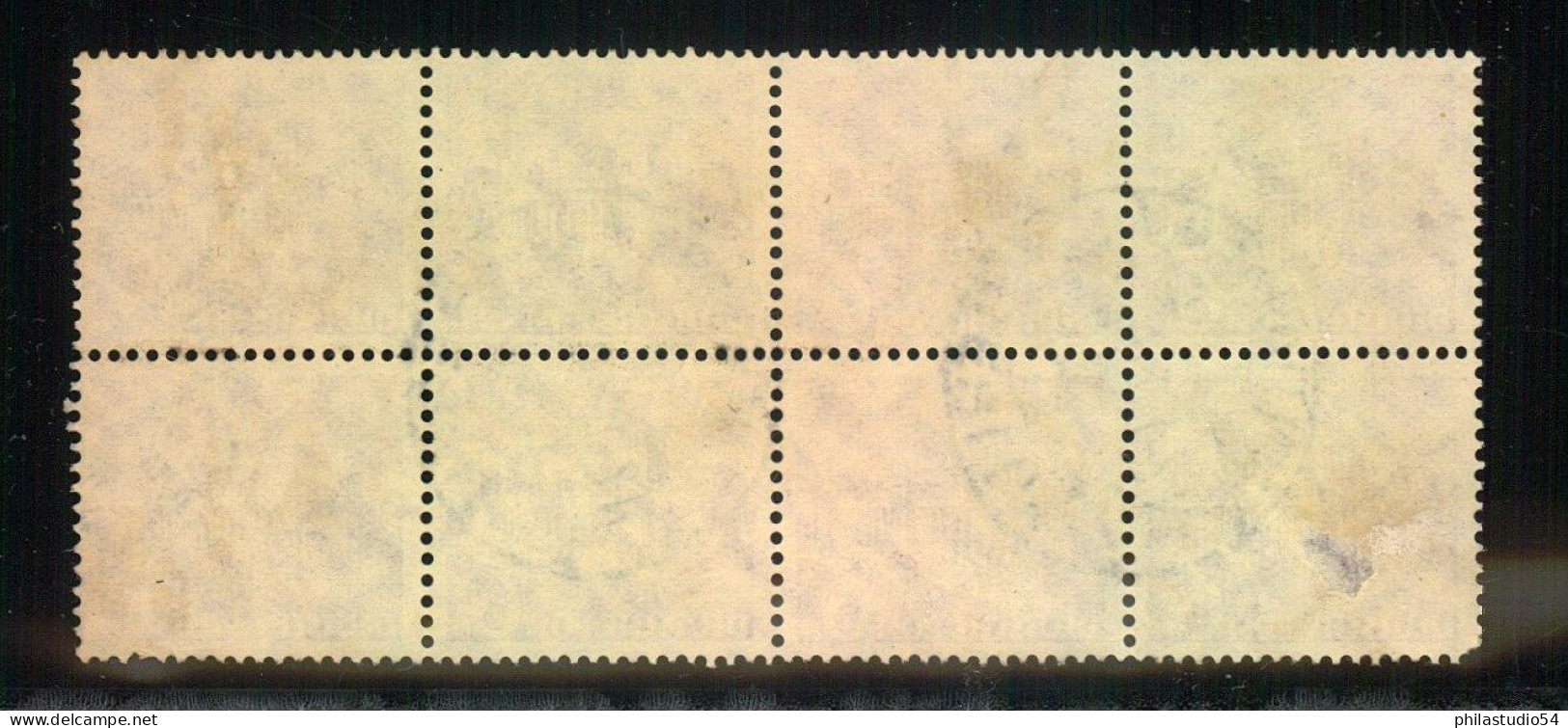 1949, Gestempelter 8-er-Block 6 Pf. Bauten - Used Stamps