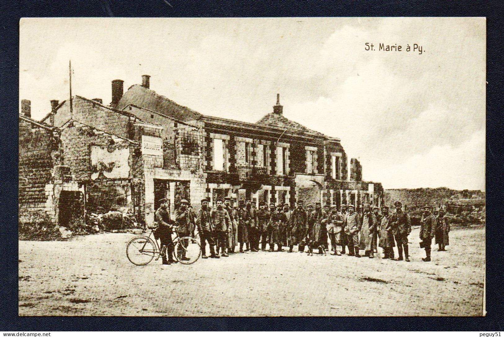 51. Environs De Mourmelon-le-Grand. Sainte-Marie à Py. Village Occupé Par Les Allemands (1914-1918). - Mourmelon Le Grand