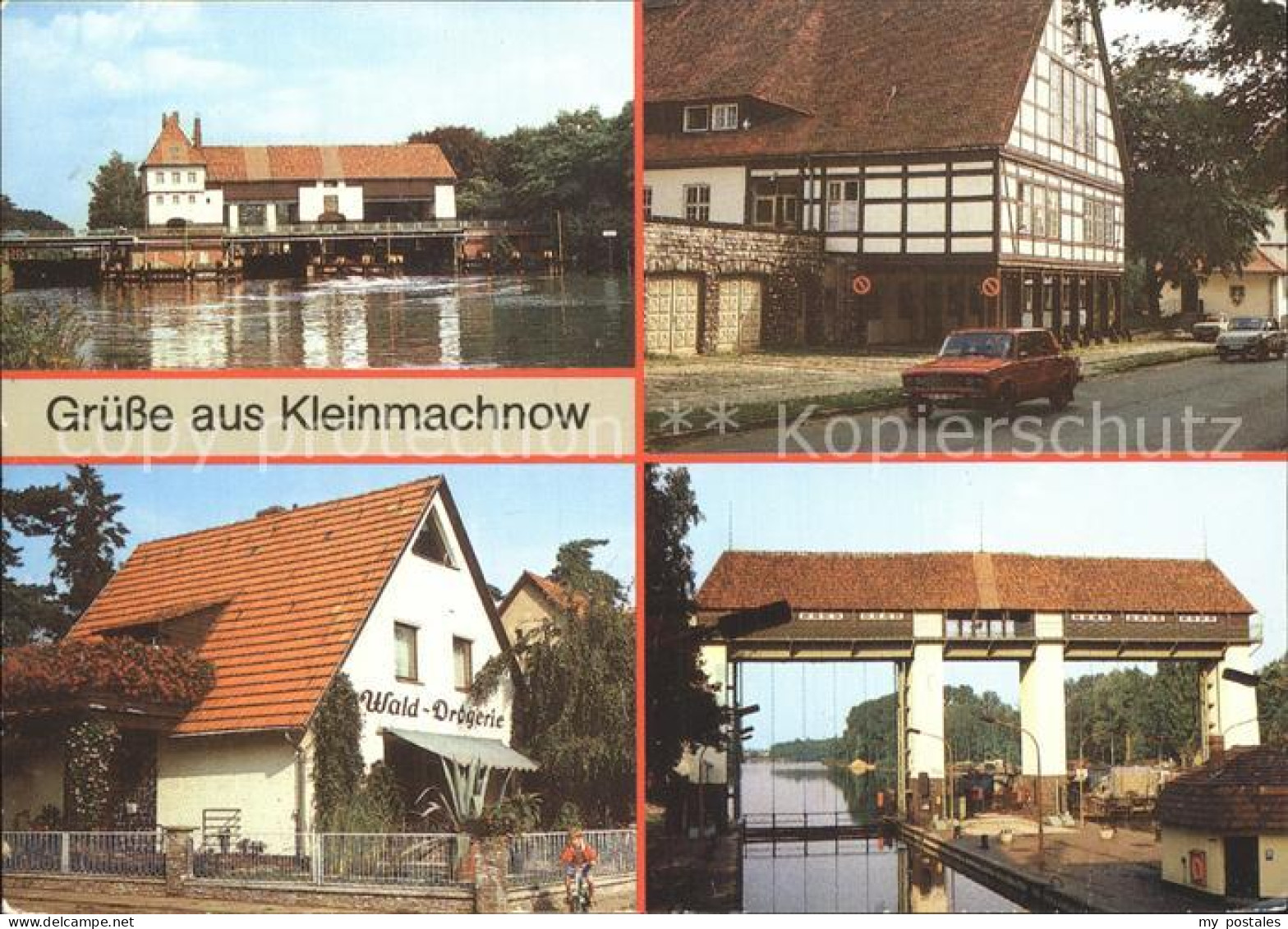 72322721 Kleinmachnow Teltowkanal Schleuse Fachwerkhaus Wald Drogerie Kleinmachn - Kleinmachnow